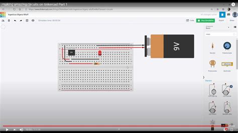 Circuits on Tinkercad .